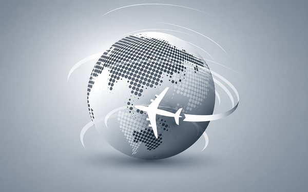 flying around world